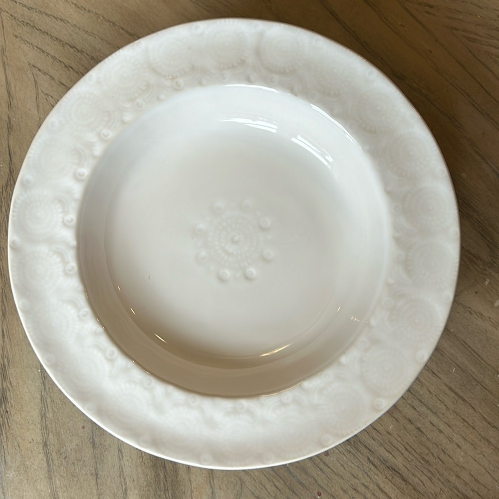 Anthropologie Old Havana rimmed soup bowls, set of 4!